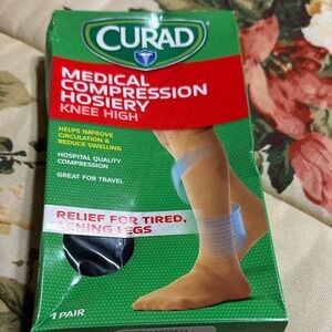 Knee High Compression Hosiery - Tan